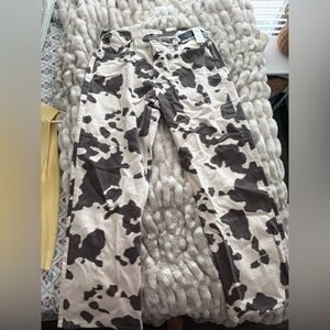 Abercrombie & Fitch Cow Print “The Baggy” Jeans